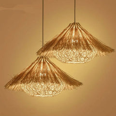 Muto Hand-woven Rattan Light Single Pendant