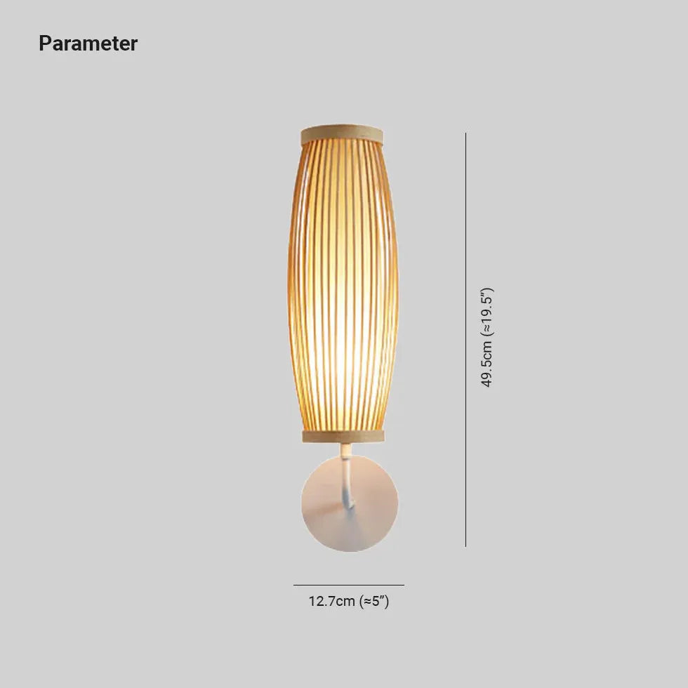 Single Arm Wall Light For Bedroom Muto Bamboo Led