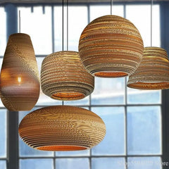 Muto Pastoral Silkworm Rustic Paper Rattan Pendant