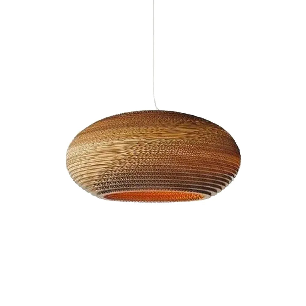 Muto Pastoral Silkworm Rustic Paper Rattan Pendant