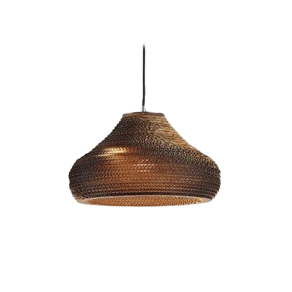 Muto Pastoral Silkworm Rustic Paper Rattan Pendant