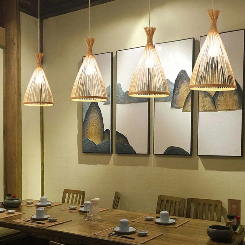 Muto Pendant Light Rattan Modern