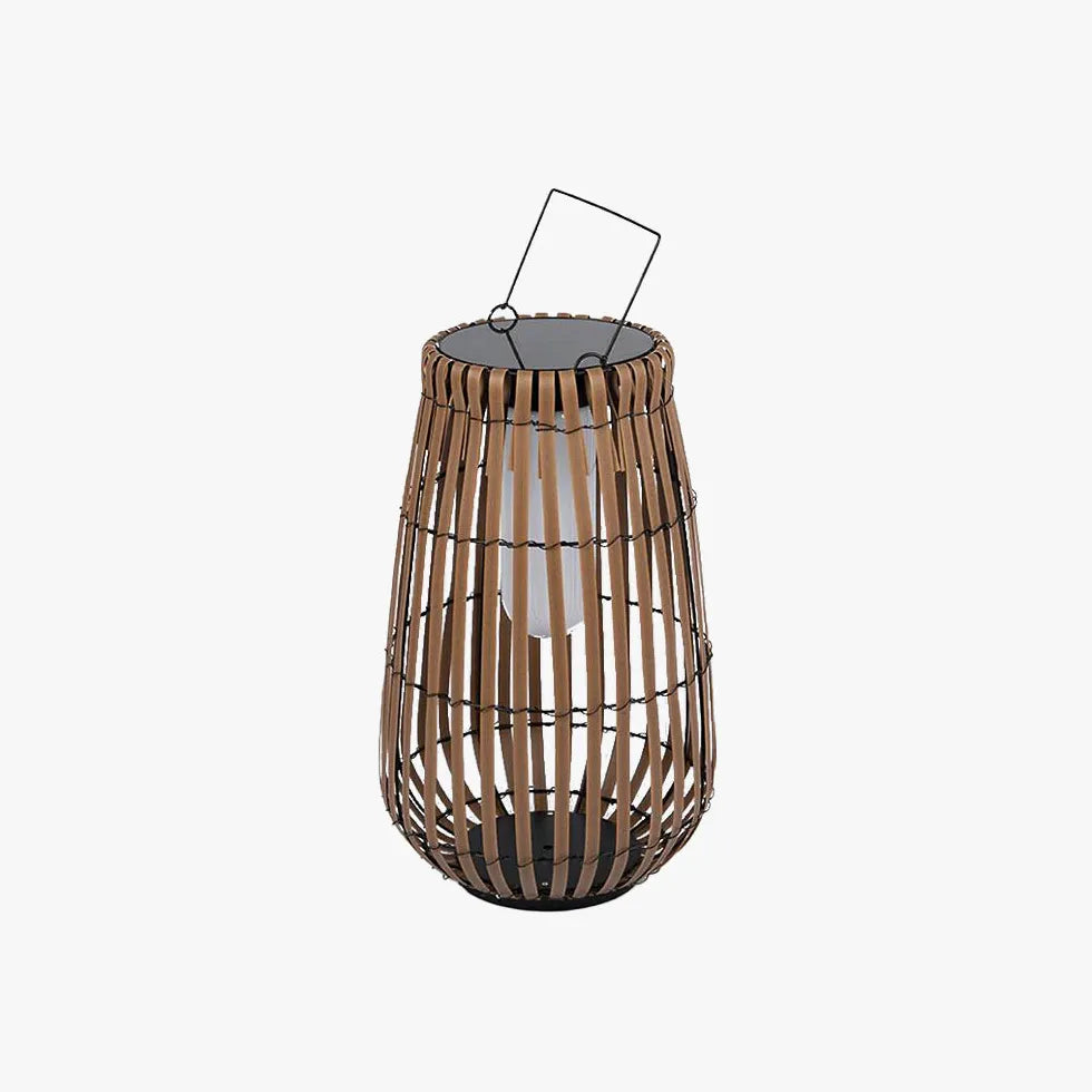 Brown Solar Hybrid Muto Metal & Bamboo Outdoor