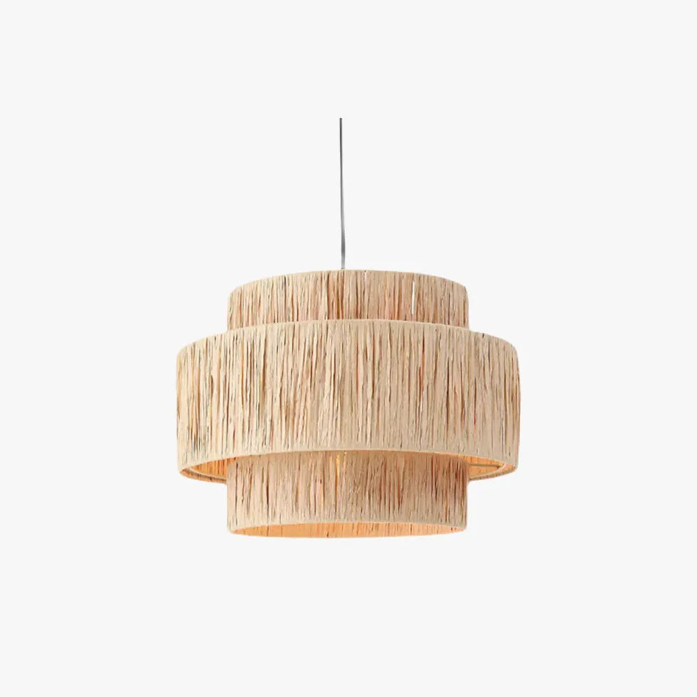 Light Single Pendant For Bedroom Muto Rattam Metal & Rattan