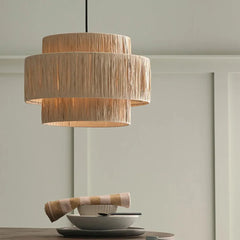 Light Single Pendant For Bedroom Muto Rattam Metal & Rattan