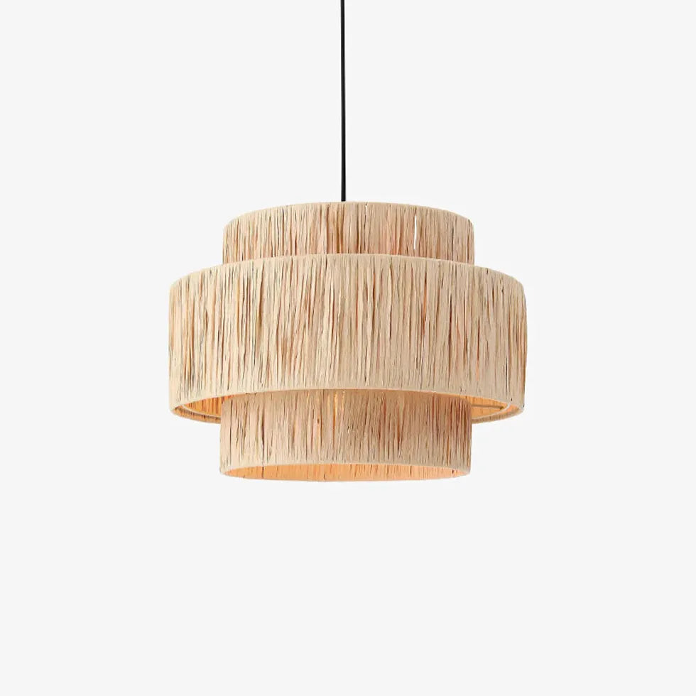 Light Single Pendant For Bedroom Muto Rattam Metal & Rattan