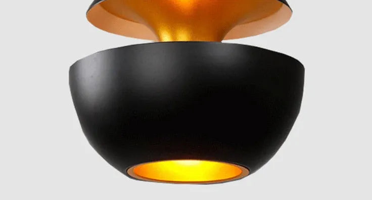 Black Light Single Pendant For Bedroom Nazifa Metal Led Warm White Ip20