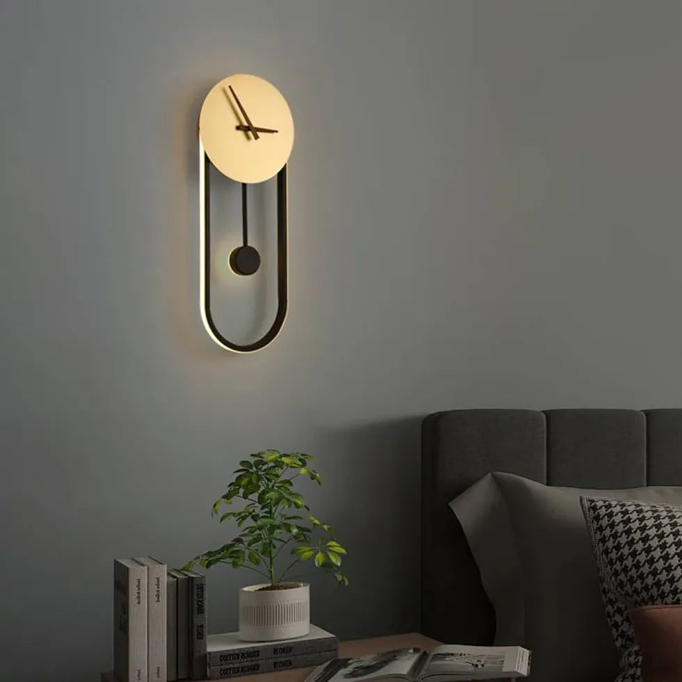 Black Flush Wall Light For Bedroom Nielsen Metal Led