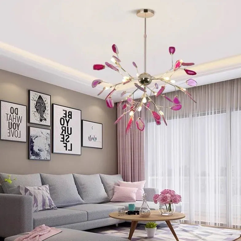 Modern Chandeliers For Bedroom Nordic Metal Warm White