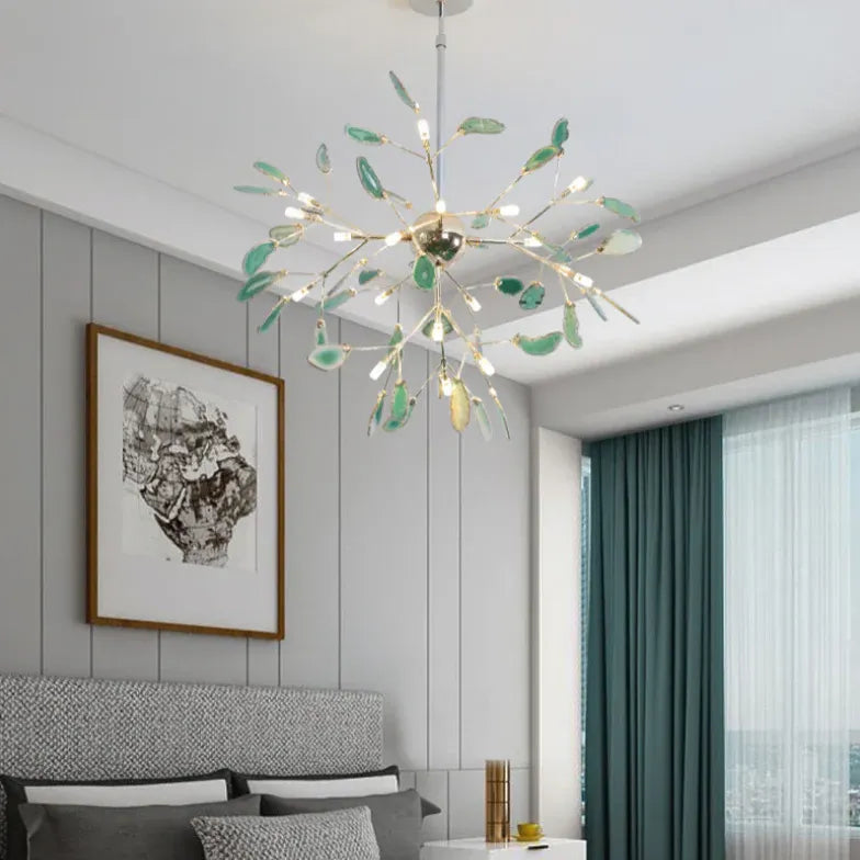 Modern Chandeliers For Bedroom Nordic Metal Warm White