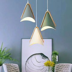 Nordic Macaron Bedside Pendant Light Metal