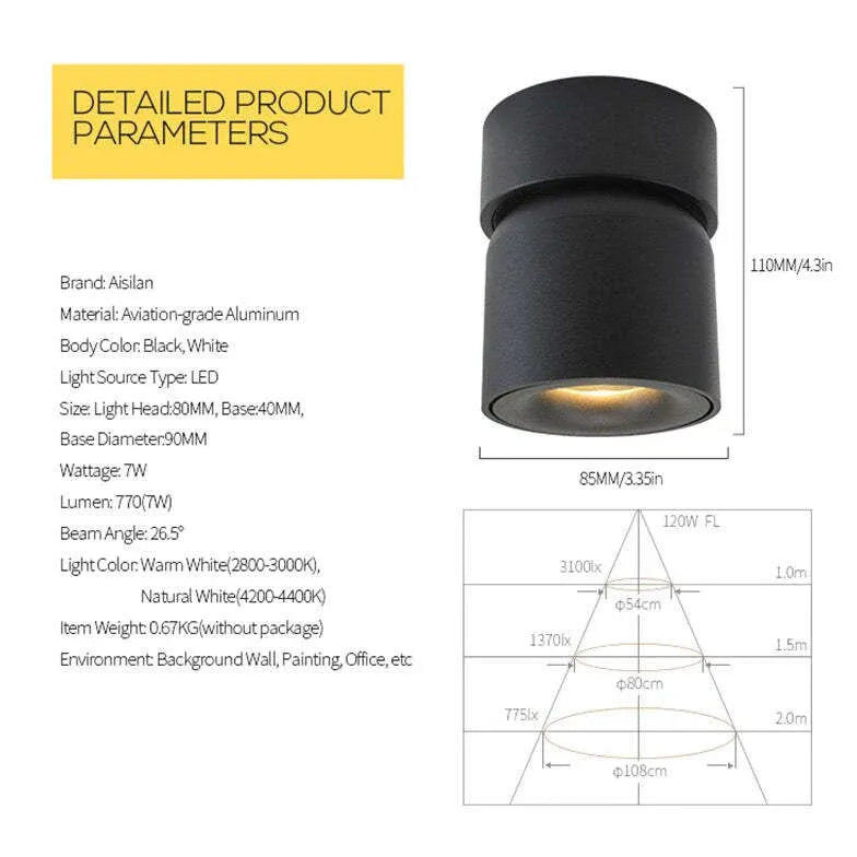 Black Flush Light For Bedroom Novak Metal Ip20 Led