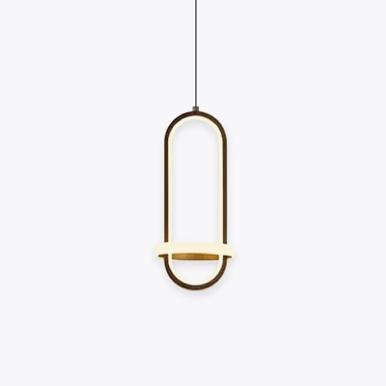 Black Light Single Pendant For Office Modern Metal