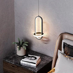 Black Light Single Pendant For Office Modern Metal