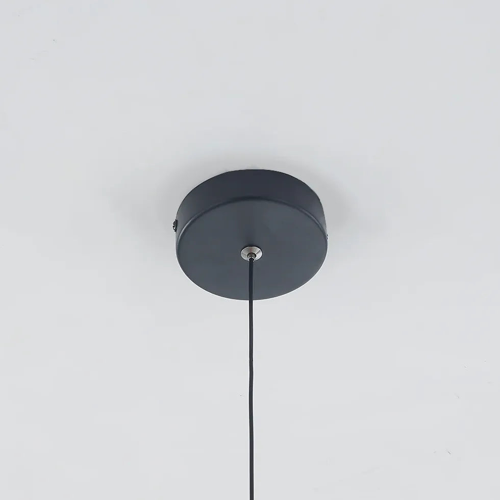 Black Light Single Pendant For Office Modern Metal