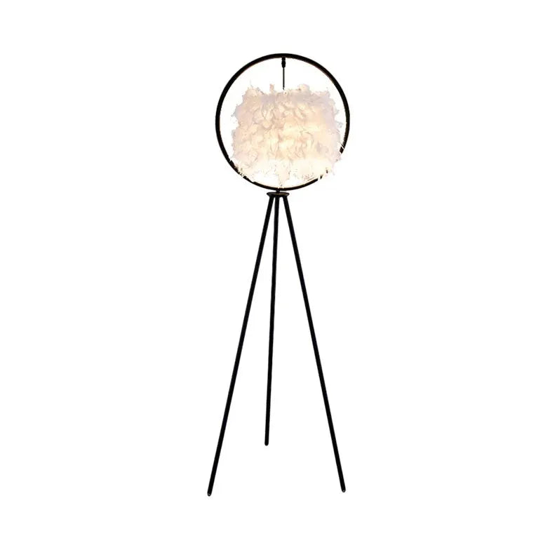 Black Tripod Floor Lamp For Bedroom O'moore Metal Ip20 Plug Led