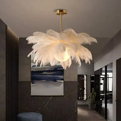 White Statement Pendant Light For Bedroom O'moore Acrylic Led Ip20 Without Bulbs