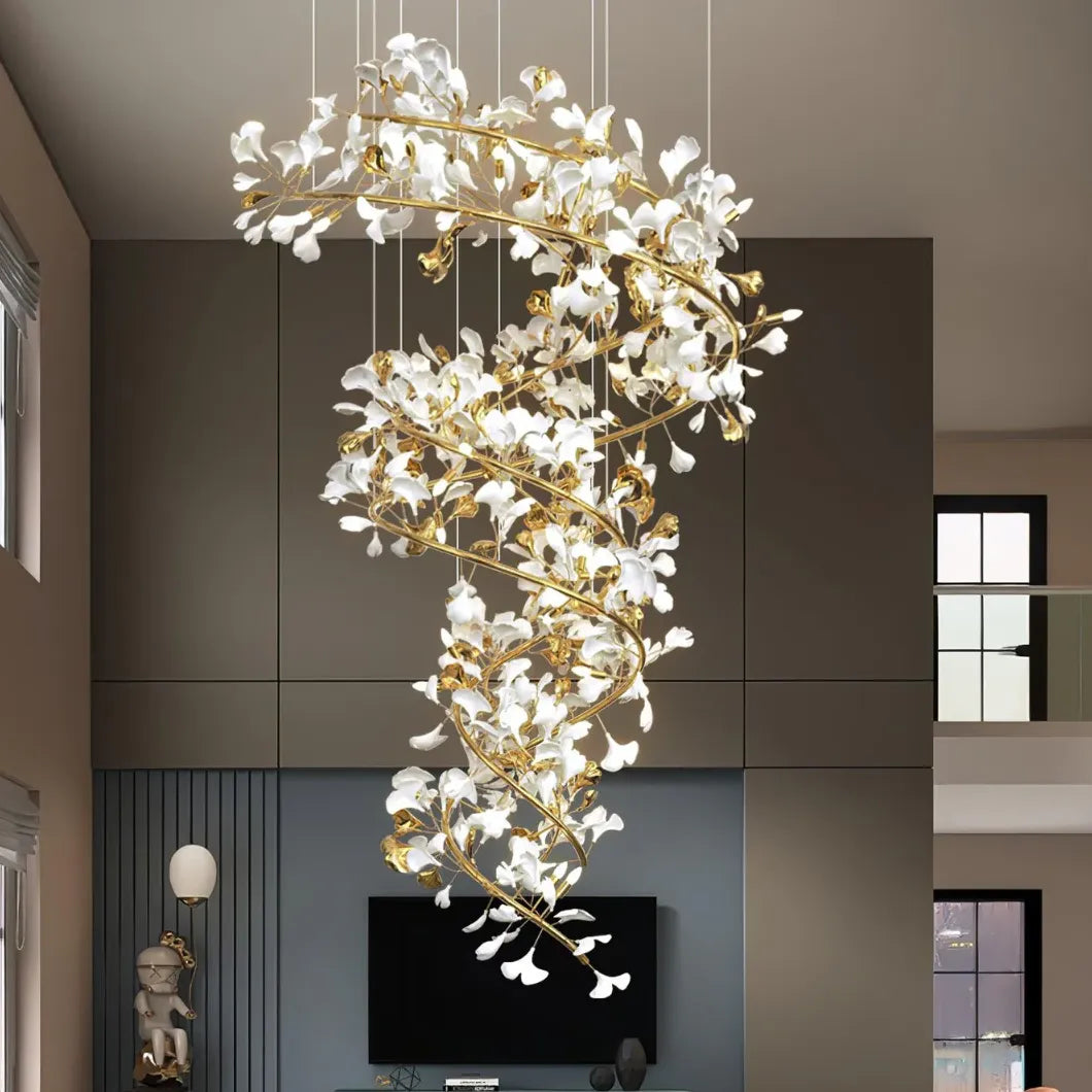 Gold Statement Pendant Light For Bedroom Olivia Metal Without Bulbs