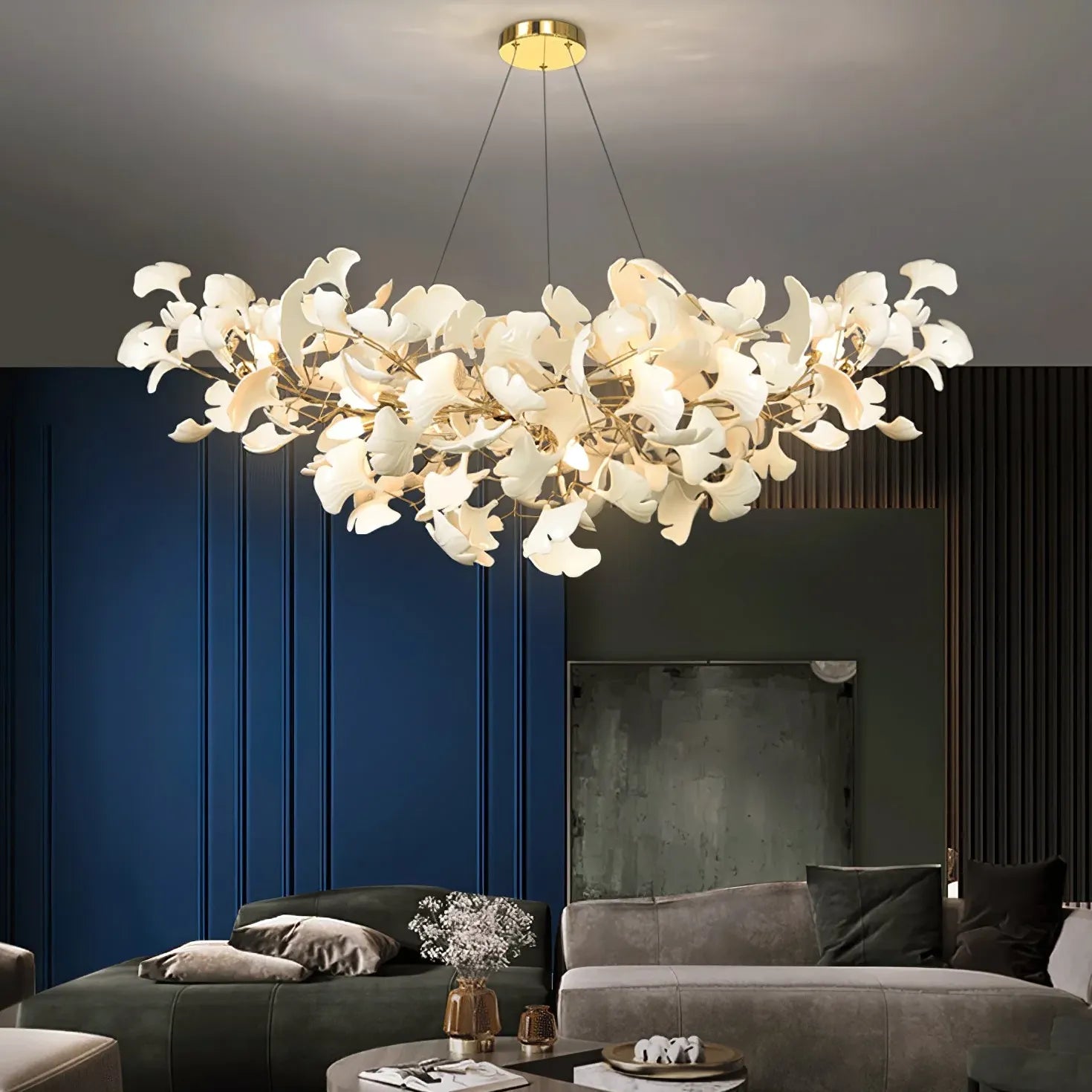 Gold Modern Chandeliers For Bedroom Olivia Ceramic Without Bulbs Led Ip20