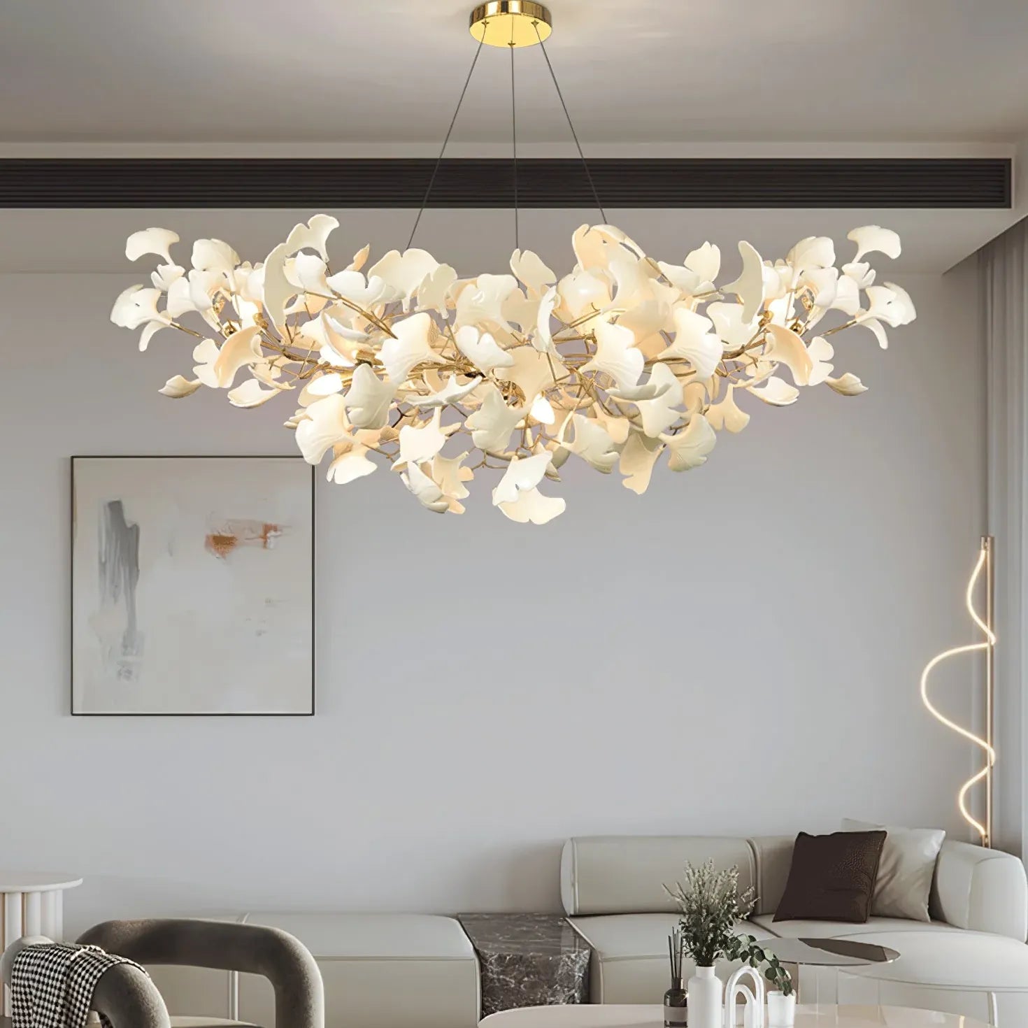 Gold Modern Chandeliers For Bedroom Olivia Ceramic Without Bulbs Led Ip20