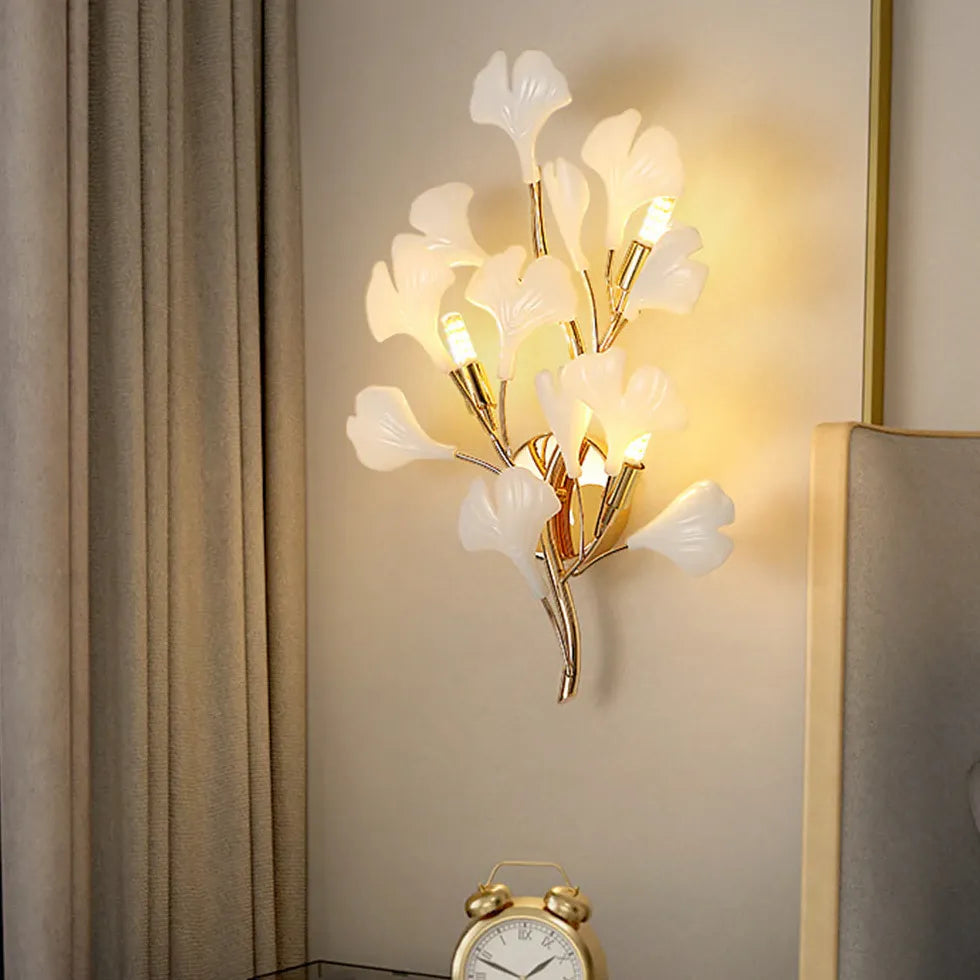 White Flush Wall Light For Bedroom Olivia Ceramic Ip20 Warm White