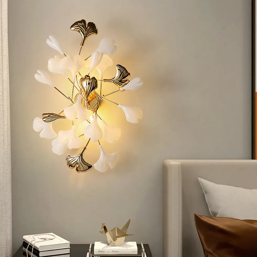 White Flush Wall Light For Bedroom Olivia Ceramic Ip20 Warm White