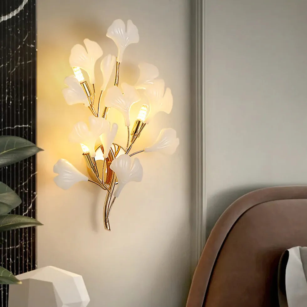 White Flush Wall Light For Bedroom Olivia Ceramic Ip20 Warm White