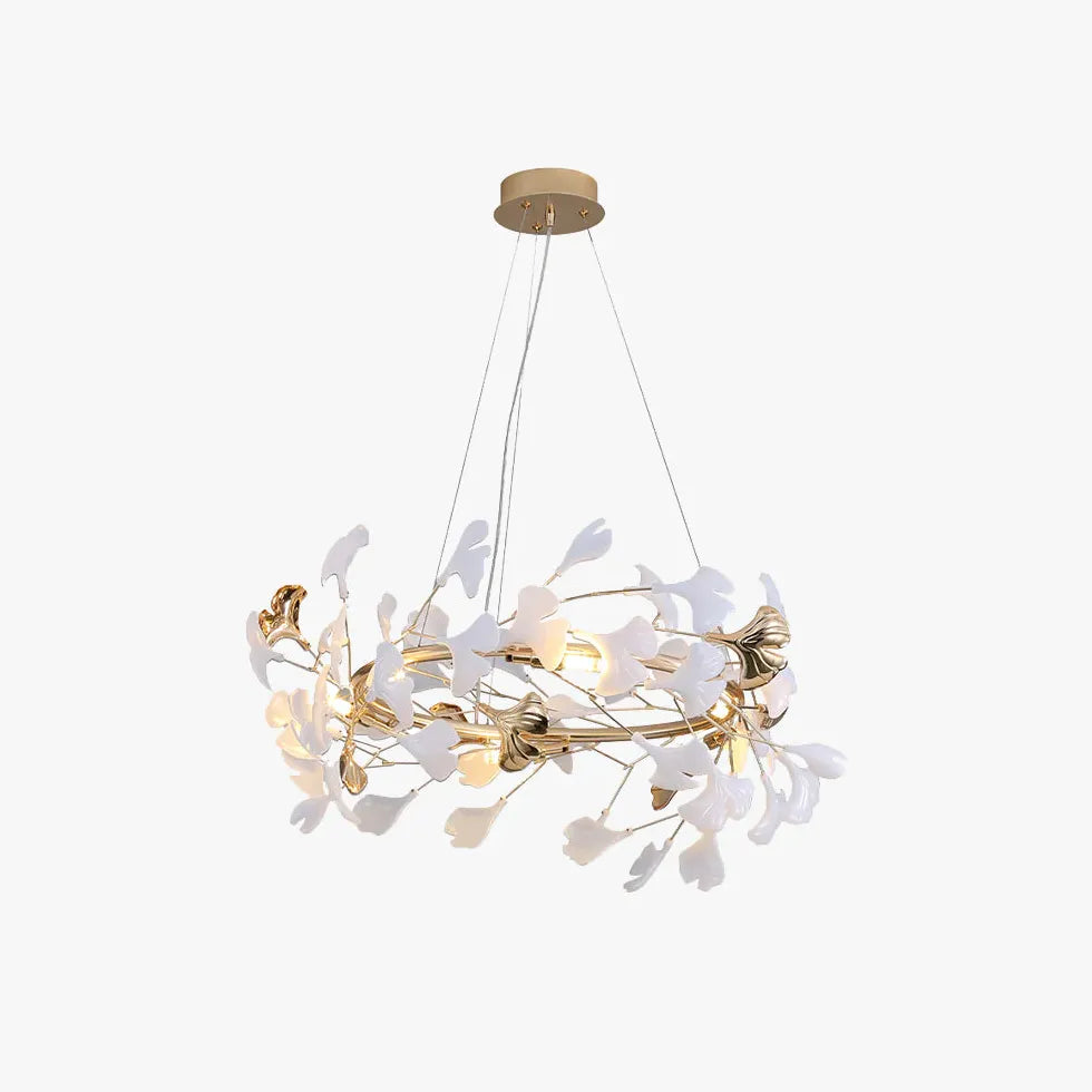 Gold Modern Chandeliers For Study Room Olivia Ceramic Led Ip20