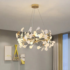 Gold Modern Chandeliers For Study Room Olivia Ceramic Led Ip20