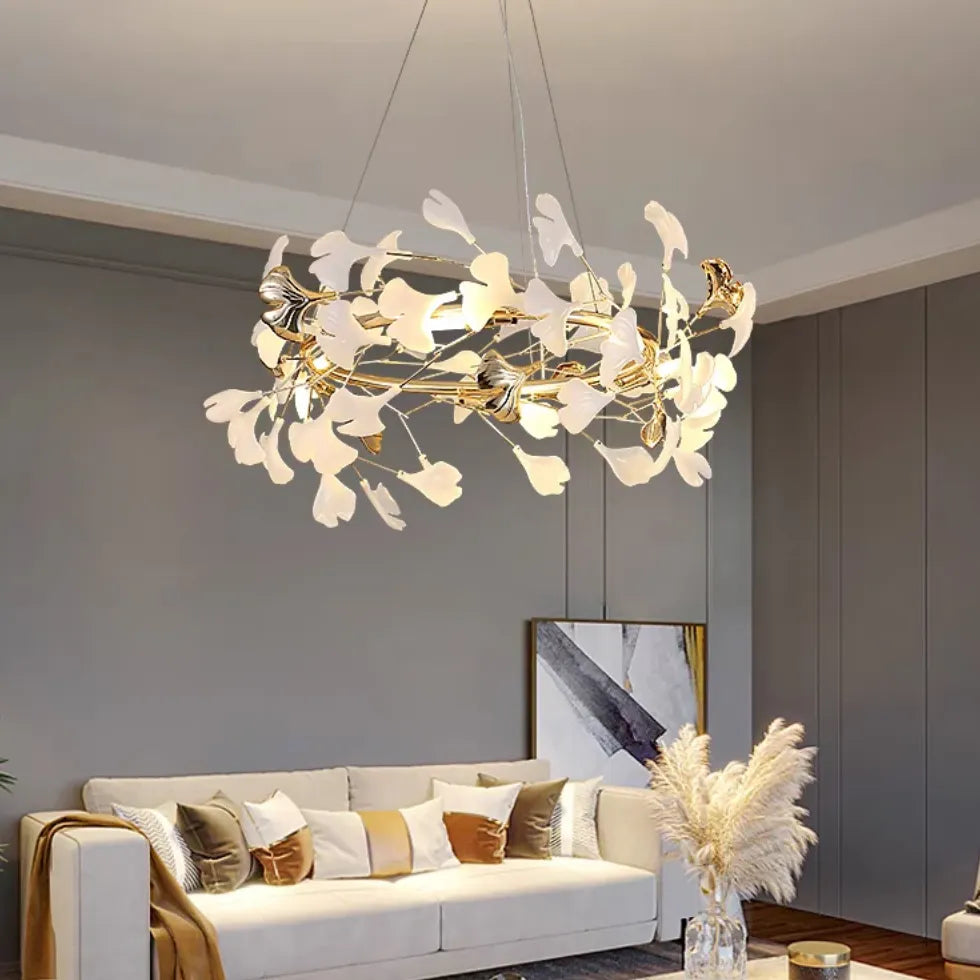 Statement Pendant Light For Bedroom Olivia Metal & Ceramic Led