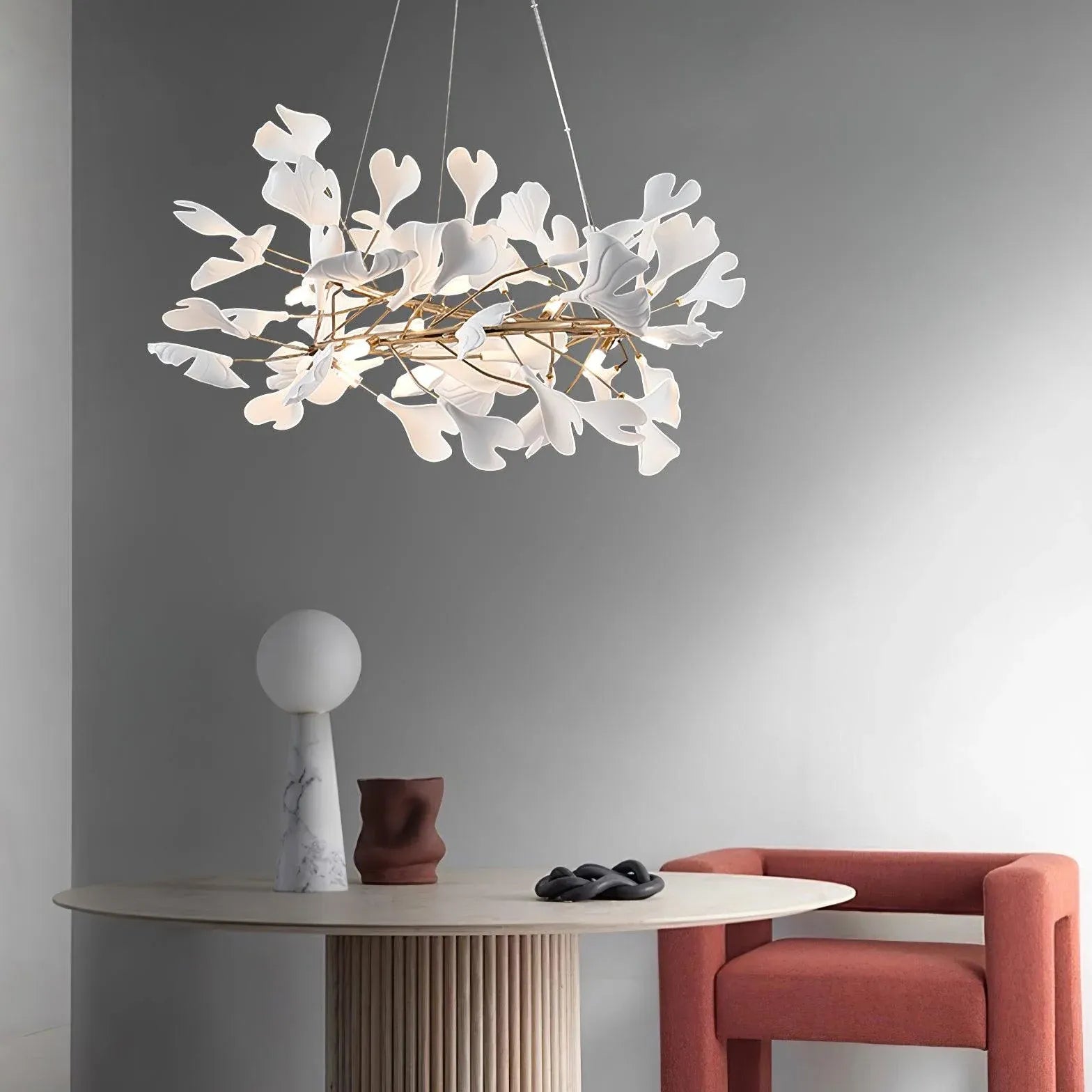 Statement Pendant Light For Bedroom Olivia Metal & Ceramic Led