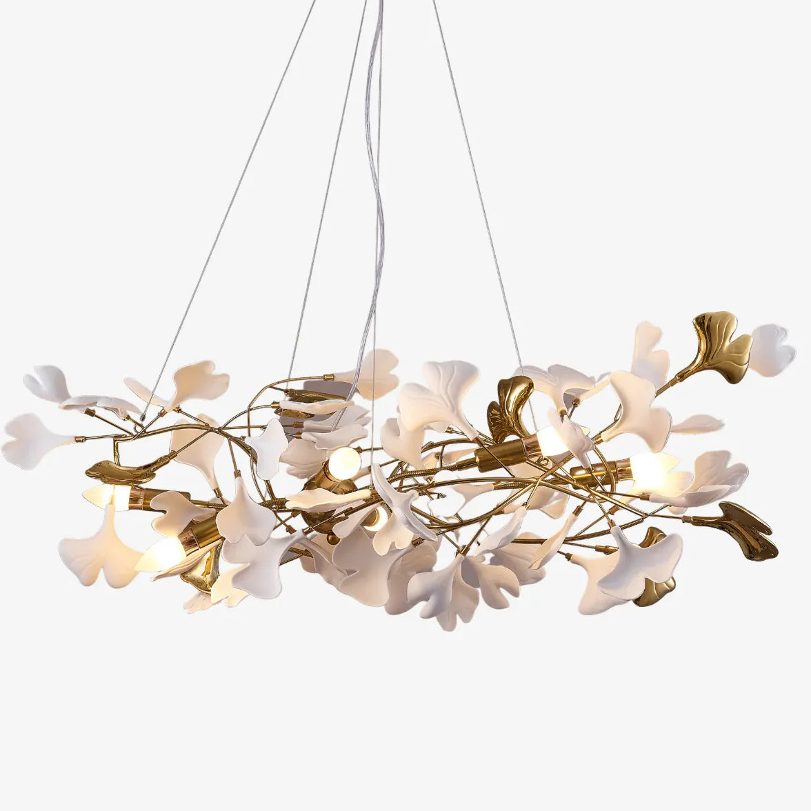 Statement Pendant Light For Living Room Olivia Metal & Ceramic Led