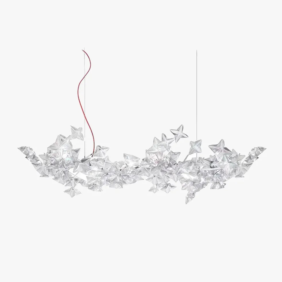 Silver Statement Pendant Light For Bedroom Olivia Pvc Ip20