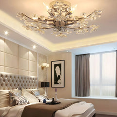 Semi-flush Light For Bedroom Olivia Metal & Glass Ip20 Led