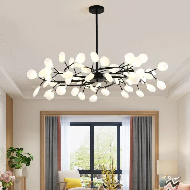 Black Chandelier For Bedroom Olivia Metal Warm White Bi-pin Ip20