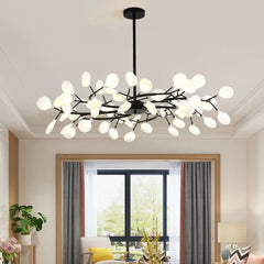 Black Chandelier For Bedroom Olivia Metal Warm White Bi-pin Ip20