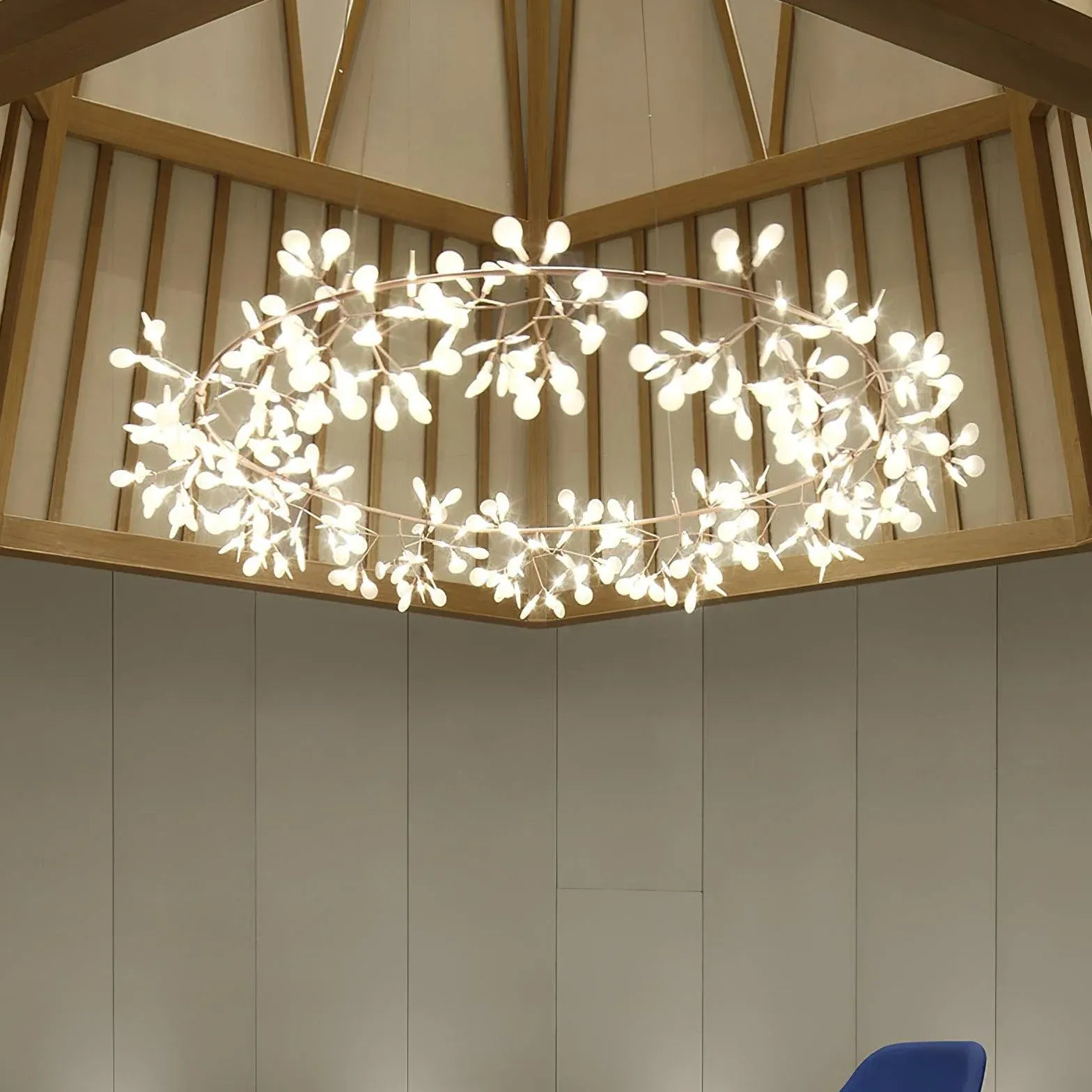 Modern Chandeliers For Bedroom Round Olivia Metal & Acrylic Ip20 Led