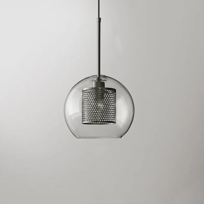 Bedside Pendant Light For Bedroom Oneal Metal & Glass