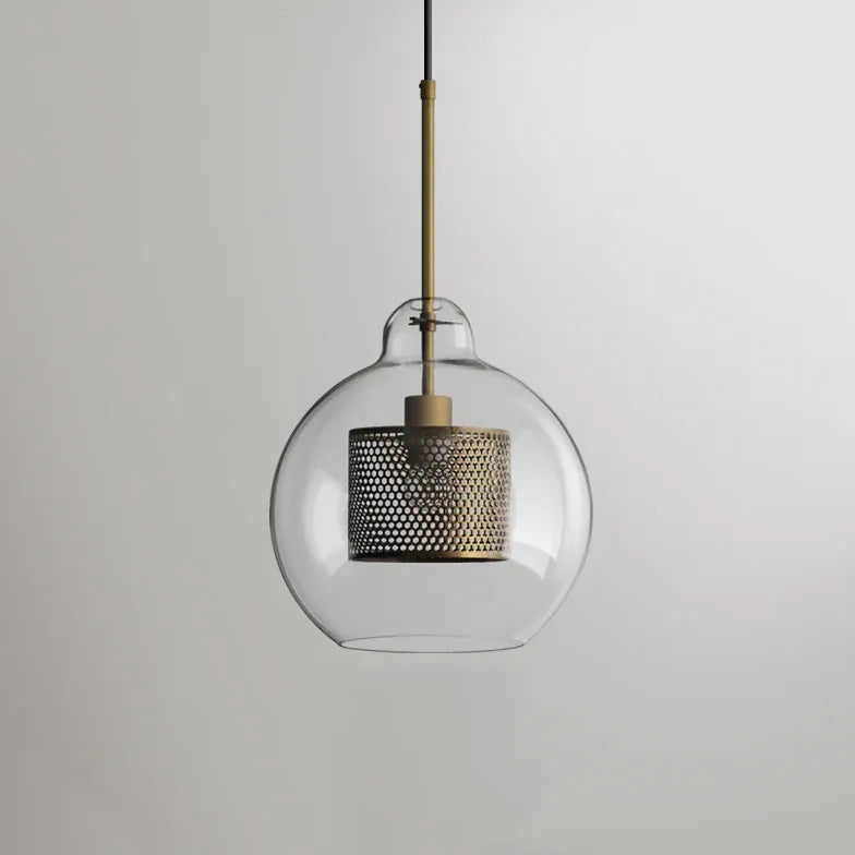 Bedside Pendant Light For Bedroom Oneal Metal & Glass