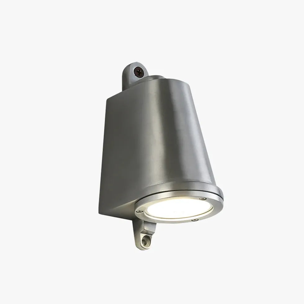 Black Industrial Metal Bell Shaped Led Outdoor Wall Light