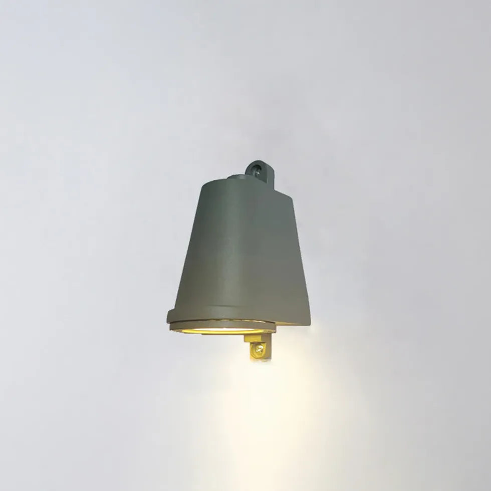 Black Industrial Metal Bell Shaped Led Outdoor Wall Light