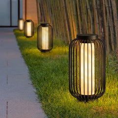 Brown Floor Lamp & Lanterns Orr Metal Led Ip65 Outdoor