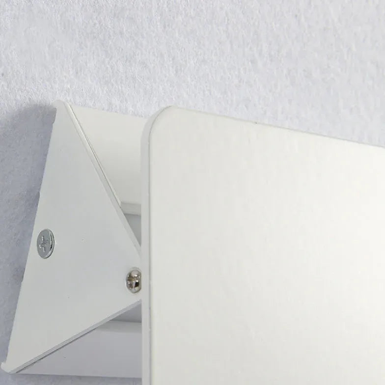 White Flush Wall Light Orr Metal Led