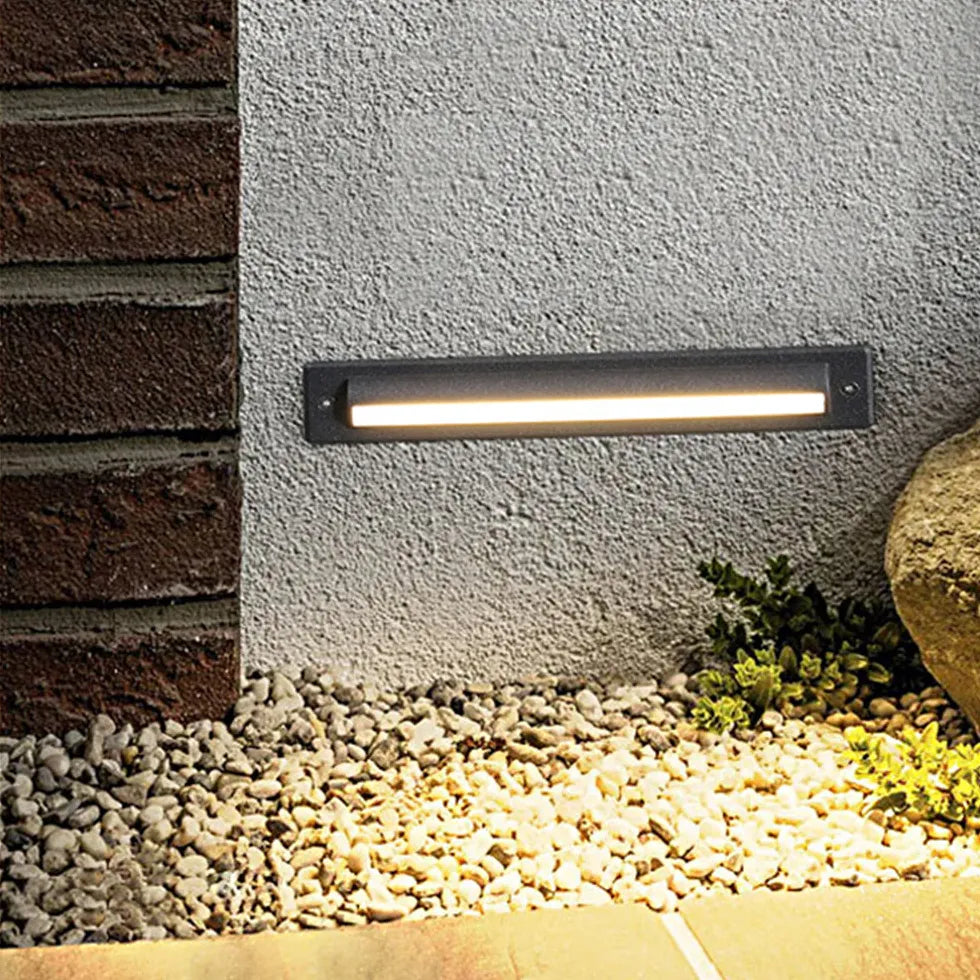 Black Led Rectangular Orr Metal Outdoor Led Ip65