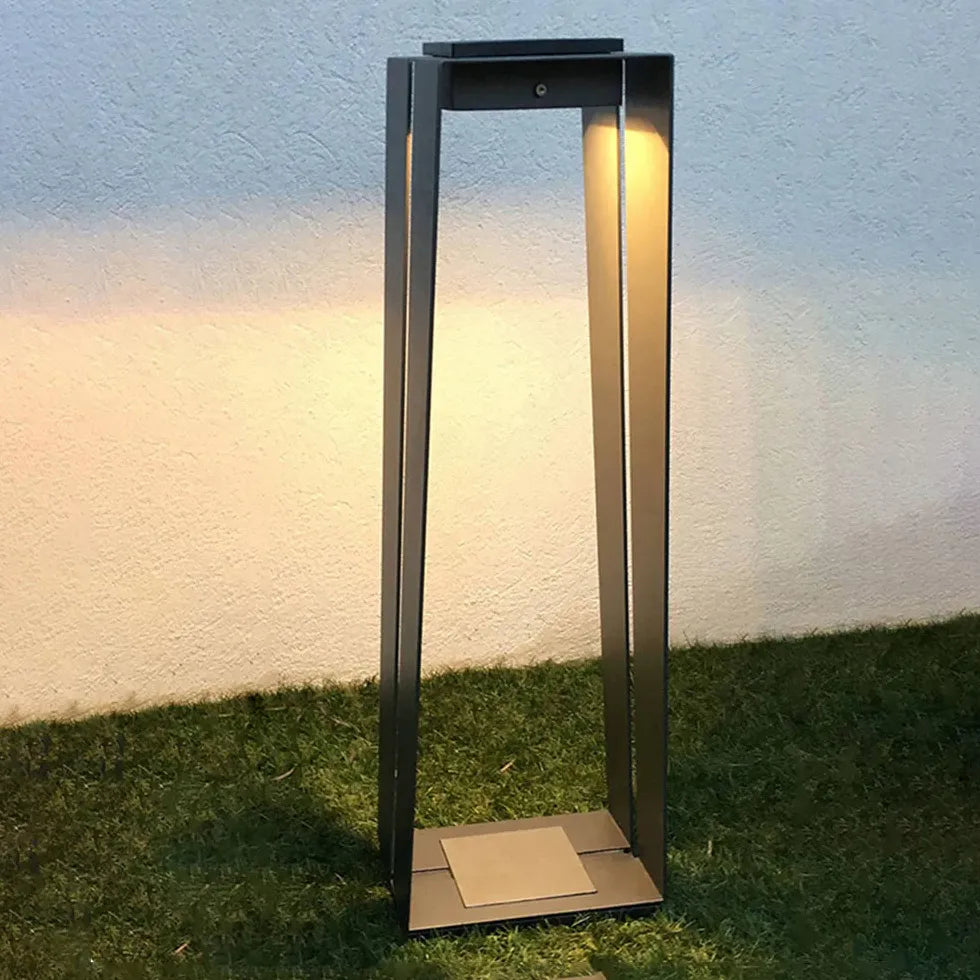 Black Solar Hybrid Orr Metal & Acrylic Ip65 Led Outdoor Warm White