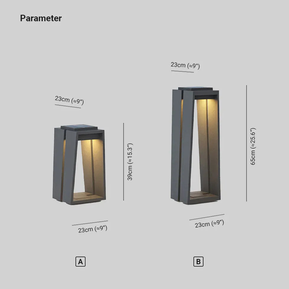 Black Solar Hybrid Orr Metal & Acrylic Ip65 Led Outdoor Warm White