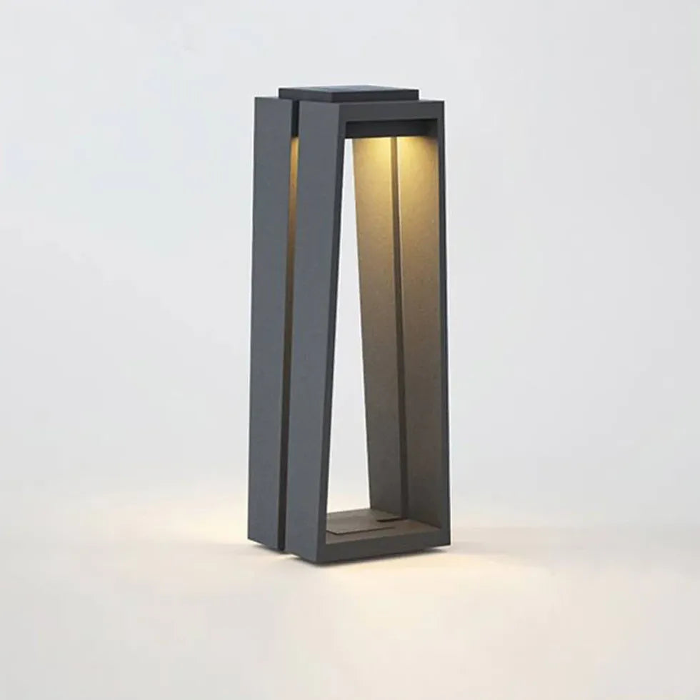 Black Solar Hybrid Orr Metal & Acrylic Ip65 Led Outdoor Warm White