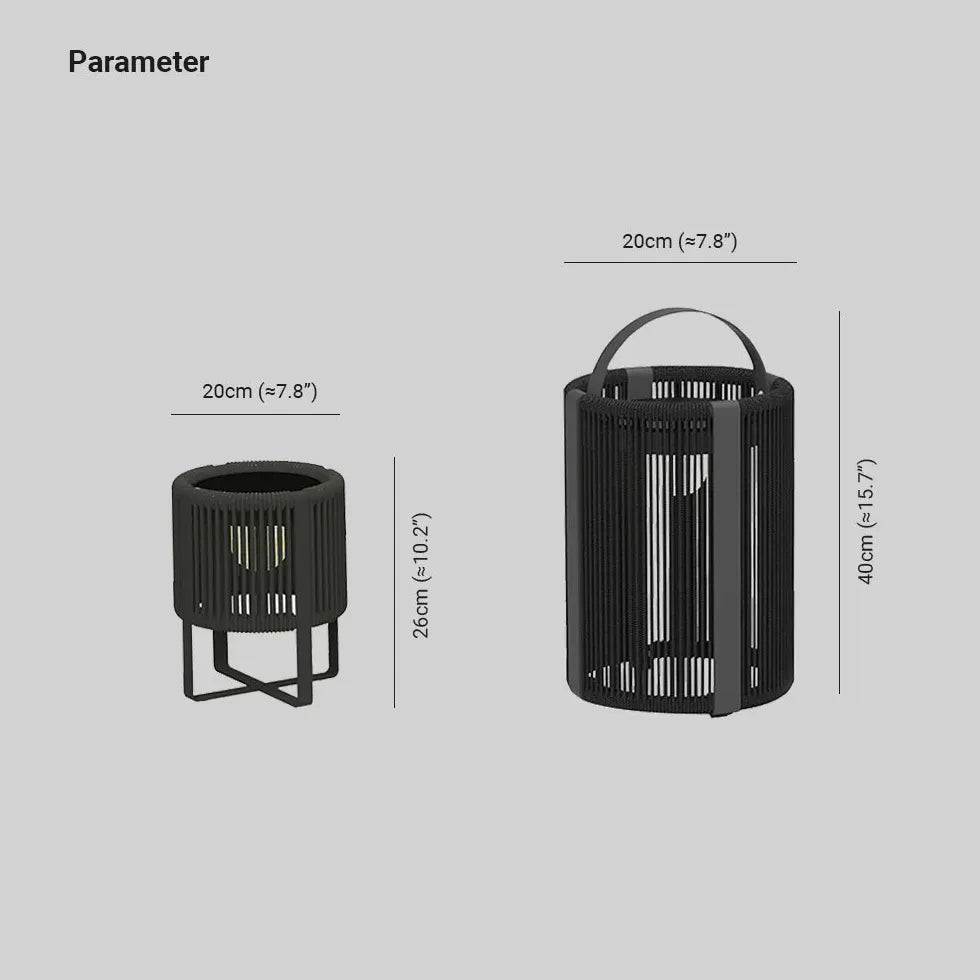 Black Solar Hybrid Cylinder Orr Fiber Œöfiber Led Ip65 Outdoor