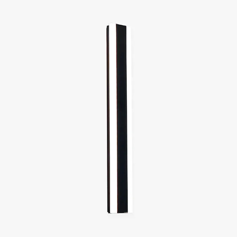 Black Outdoor Wall Light For Bedroom Linear Lacey Metal & Acrylic Led Ip20