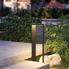 Black Post & Bollard Light Orr Metal & Acrylic Outdoor Ip65